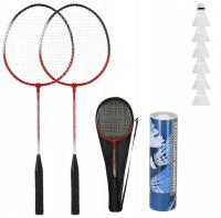 Zestaw do Badmintona 9w1 Rakietki Paletki Lotki Pokrowiec na Lato + GRATIS