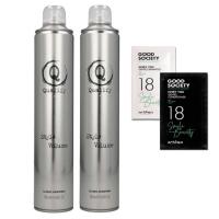 2xLAKIER DO WŁOSÓW ARTEGO QUALIFY STYLE VOLUME MODELUJĄCY 500 ML + 2 próbki