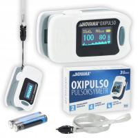 МЕДИЦИНСКИЙ ПУЛЬСОКСИМЕТР NOVAMA OXIPULSO АВТОМАТИЧЕСКАЯ СИГНАЛИЗАЦИЯ 6 ФУНКЦИЙ 4 СТОРОНЫ
