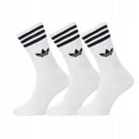 Skarpetki adidas męskie białe bawełniane 3 pary