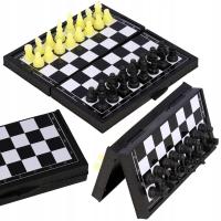 Магнитные шахматы шашки путешествия подарок мини V2
