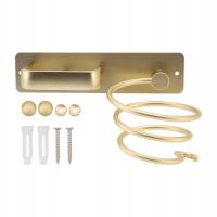 UCHWYT WIESZAK NA SUSZARKĘ PROSTOWNICĘ DO WŁOSÓW SAMOPRZYLEPNY ZŁOTY METAL