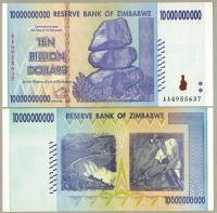 Zimbabwe 10000000000 Dolar 2008 P-85 AU