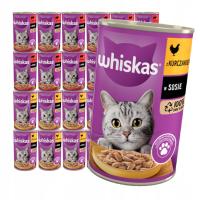 Whiskas Adult Puszka 24x400g Mokra Karma W Sosie Dla Kota Kurczak Wołowina