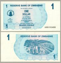Zimbabwe 1 Dolar 2006 P-37 UNC