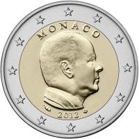 2 euro Monako Albert II 2012