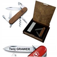 SCYZORYK VICTORINOX 1.3601.63 SPARTAN WOOD W DREWNIE Z GRAWEREM