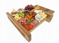 Dębowa Deska do krojenia i serwowania 40 25 2cm Kuchnia sery wędliny owoce