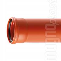 RURA PVC 110x1M SN8 SPIENIONA KANALIZACYJNA ZEWNĘTRZNA POM.