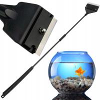 PETSTORY аквариум чистящая лопатка скребок для рыбы черный