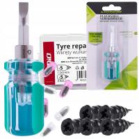 ШИНОМОНТАЖНЫЙ НАБОР ДЛЯ БЫСТРОГО РЕМОНТА ШИНОМОНТАЖНЫЕ ШУРУПОВЕРТЫ ОТВЕРТКА