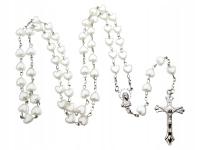 Różaniec Serduszka Białe 47B