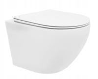 VELDMAN Biała miska WC Rimless TORNADO VILA deska slim premium