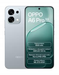 Smartfon Oppo A6 Pro 8 GB / 256 GB 5G srebrny