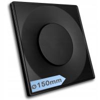 Анемостат вытяжной вентилятор Ø 150 мм металлический черный вытяжной вентилятор