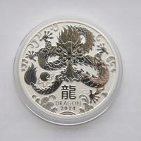 AUSTRALIA 1 $ 2024 LUNAR ROK SMOKA UNCJA SREBRO