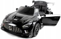 MERCEDES GT3 4x4 SKÓRA, EVA Auto na akumulator, bluetooth, 12v7ah,LED,Pilot