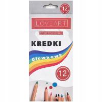 Цветные карандаши 12 цветов для рисования LoveArt детский карандаш набор из 12