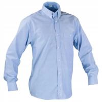 Koszula męska z długim rękawem - kolor błękitny