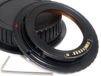 Adapter M42 Canon EOS potwierdzenie ostrości przejściówka klucz gwint 42 mm