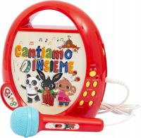 BING Karaoke Canta Tu Głośnk Mikrofon Nagrywanie Zabawka Bing wersja włoska