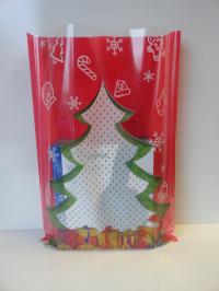 Worki foliowe PREZENTY Choinka 30x50 25szt