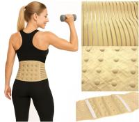 Pas wyszczuplający na brzuch gorset beżowy uniwersalny modelujący sylwetkę