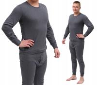 BAWEŁNIANY KOMPLET MĘSKI, KALESONY + PODKOSZULKA 2XL