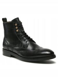Lord Premium Kozaki Boots Brogues 5601 Black L01
