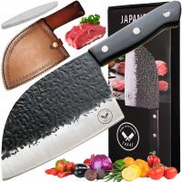 Острый кухонный нож японский TASAI - большой нож шеф-повара для мяса и овощей