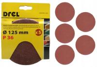 Абразивные диски P36 наждачная бумага для шлифовальной машины 125 мм липучка диск 5X