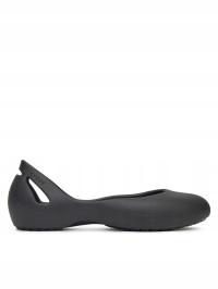 Crocs Damskie Baleriny Crocs-KADEE FLAT BLK 210833-001 Czarny Czarny