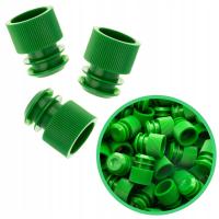 KOREK ZATYCZKA DO PROBÓWEK FIOLEK PLASTIKOWY ROZPOROWY ZIELONY 13mm x50