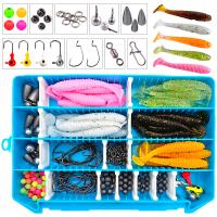 Набор Рыболовных Спиннинговых Приманок, Резиновая Приманка, Прямая Съемка, Texas Carolina Rig Jig