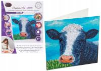 Diamentowa mozika Krowa 18x18cm