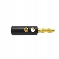 Black 1pcs10pcs Audio Speaker 4mm Banana Plug Gold Plated Connector Ad Plug