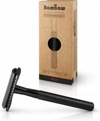 Bambaw, wielorazowa maszynka do golenia, CZARNA