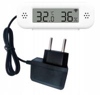 TERMOMETR HIGROMETR z wyświetlaczem czujnik WiFi TUYA z kablem 90CM