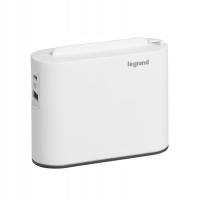 LEGRAND Rozgałęziacz 2x2P+USB AC Biało/czarny