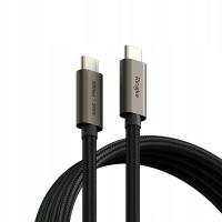 Kabel 2x2 Typ-C PD240W 200cm Ringke USB 3.2 Gen czarny