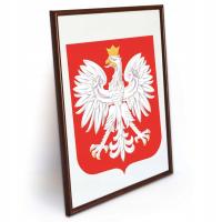 ОФИЦИАЛЬНЫЕ ГЕРБ ПОЛЬСКИЙ 40x30 в плечо дрю ТЕМНОЙ