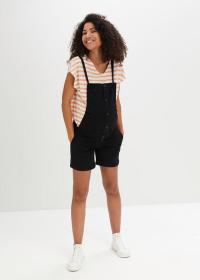 2H1E26 BONPRIX OGRODNICZKI RYBACZKI CIĄŻOWE KRÓTKIE CZARNE 42