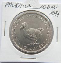 MAURITIUS 10 RUPII 1971 PTAK DODO CUNI OD 1 ZŁ