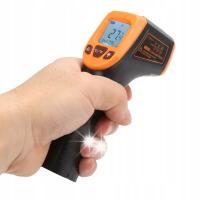 PIROMETR TERMOMETR BEZDOTYKOWY MIERNIK NA PODCZERWIEŃ -50 +600 LCD