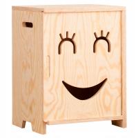 Детская тумбочка капи 3 натуральный эко сосна