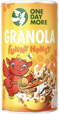One Day More Granola Funny Honey 400 g - TUBA