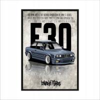 Obraz na ścianę grafika BMW E30 Bavaria Motors