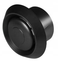 AN anemostat nawiewno-wywiewny wentylacyjny fi 125 plastikowy CZARNY