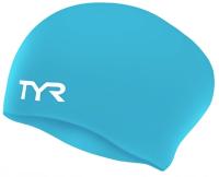 TYR шапочка для длинных волос силиконовый синий