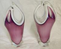 Flygsfors Fantasi Paul Kedelv – para wazonów art glass, Szwecja